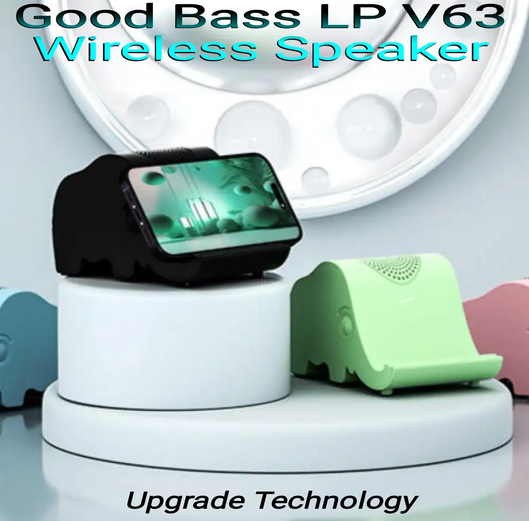 Good Bass Premium Quality Wireless Speaker LP V63 Elephant Shape