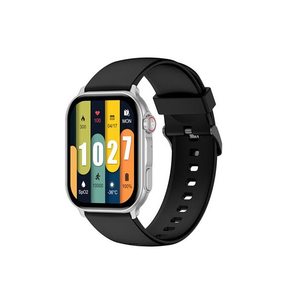 Kieslect KS Pro Calling Smart Watch With 2.01″ Amoled Display (With Extra Strap+ Protector) Silver