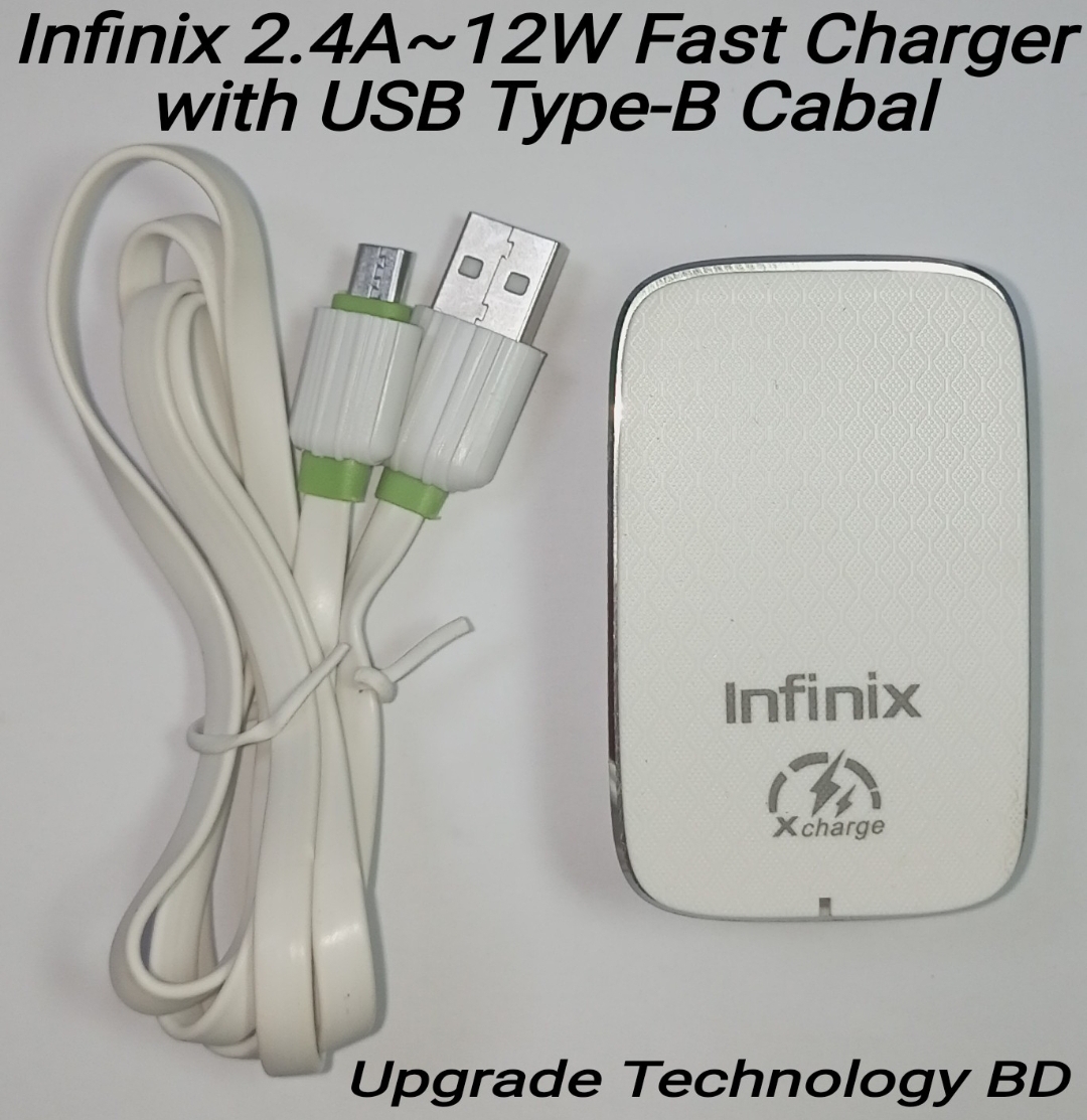 INFINIX 2.4A 12W Dual USB Charging Head Travel Adapter