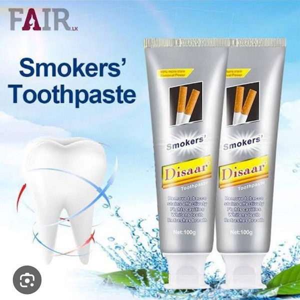 Disaar Smokers Stain Removal Toothpaste – Eliminates Odor & Brightens Teeth (100g)