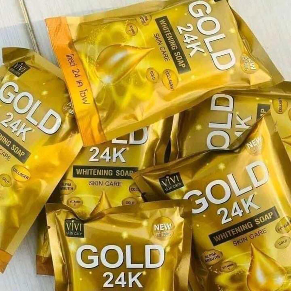 Gold 24K Whitening Soap – Luxurious Skin Brightening Soap with 24K Gold Extract