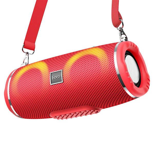 Hoco HC12 RGB Wireless Bluetooth Speaker – Red Color