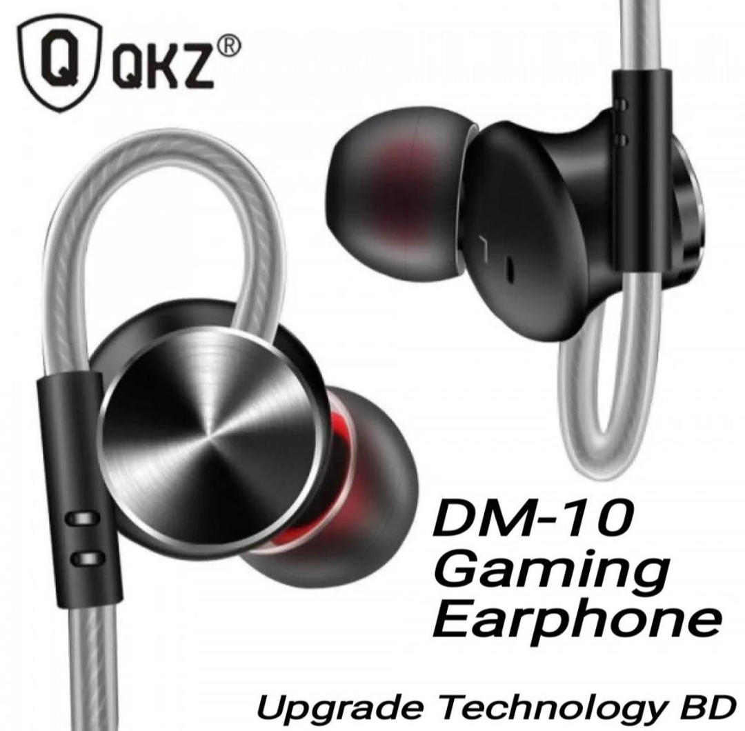 QKZ DM 10 Zinc Alloy HiFi Metal Earphone Gaming 3.5mm Universal Jack