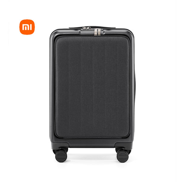 Xiaomi Youpin Latest 90 NINETYGO Bussiness Suitcase 20 Inch Boarding Case With Front Cover Spinner Wheels Hardshell TSA Luggage Lock – Black Color