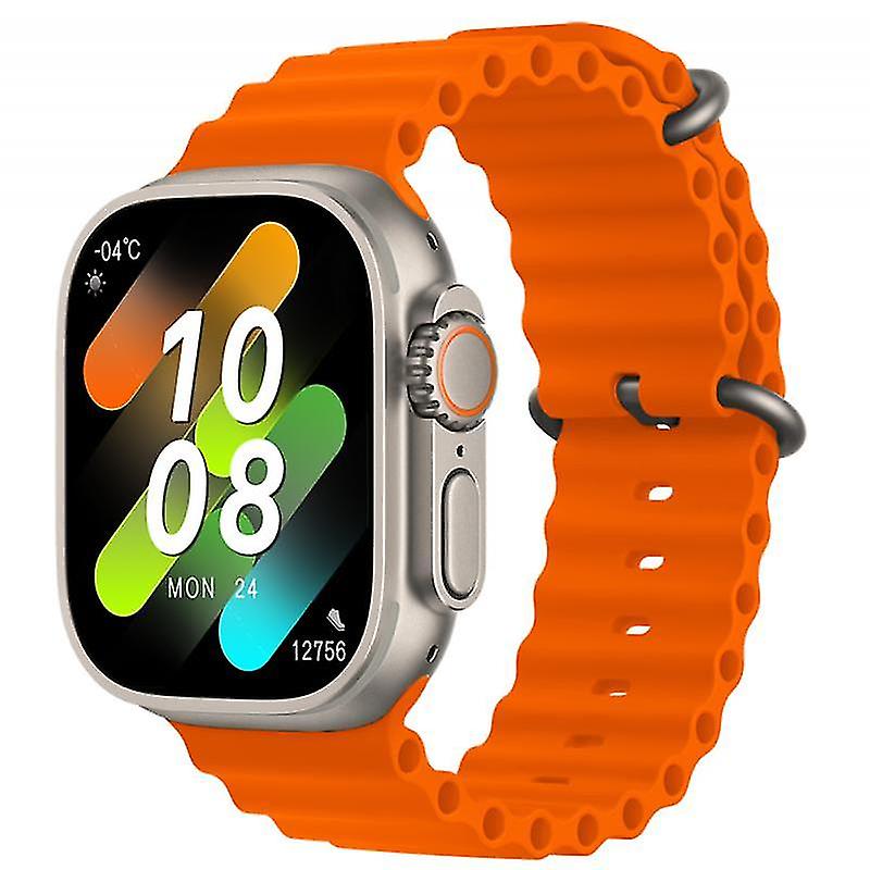 HK8 Pro Max Ultra AMOLED Display Smartwatch – Orange Color