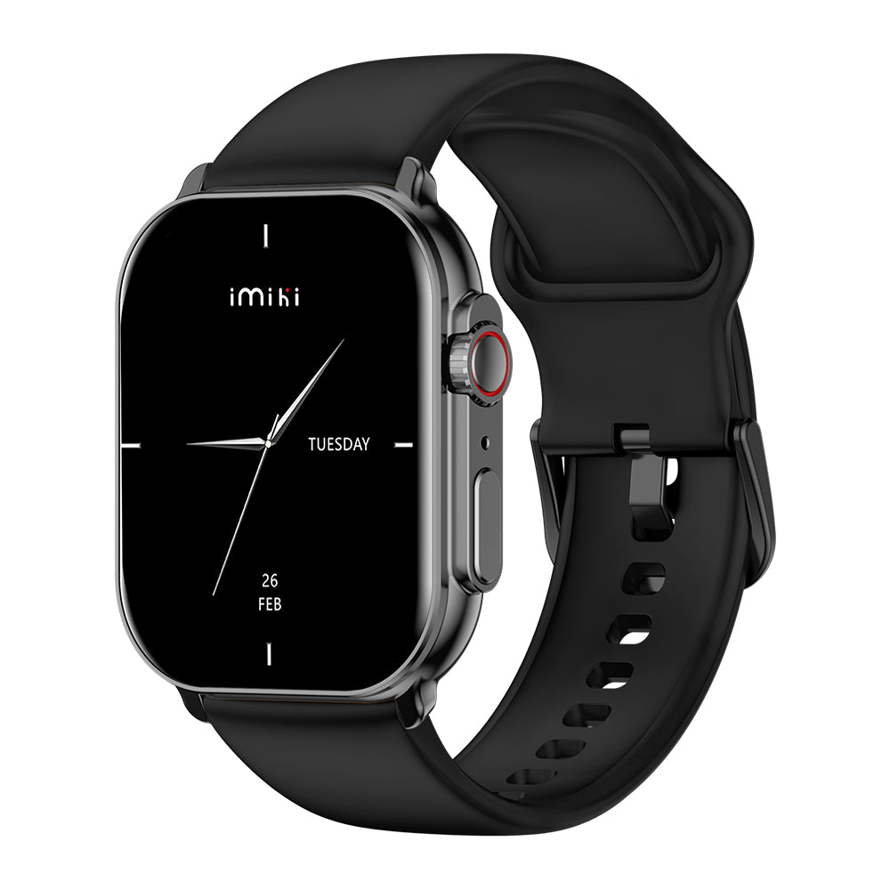 Imiki SE1 Smart Watch with Bluetooth Calling, Black Color
