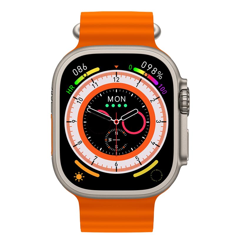 HK9 Ultra AMOLED Smartwatch ChatGPT Smartwatch – Orange Color