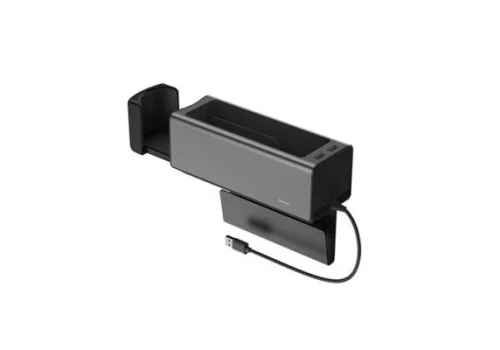 Baseus Deluxe Metal Armrest Console Organizer Dual USB Power Supply