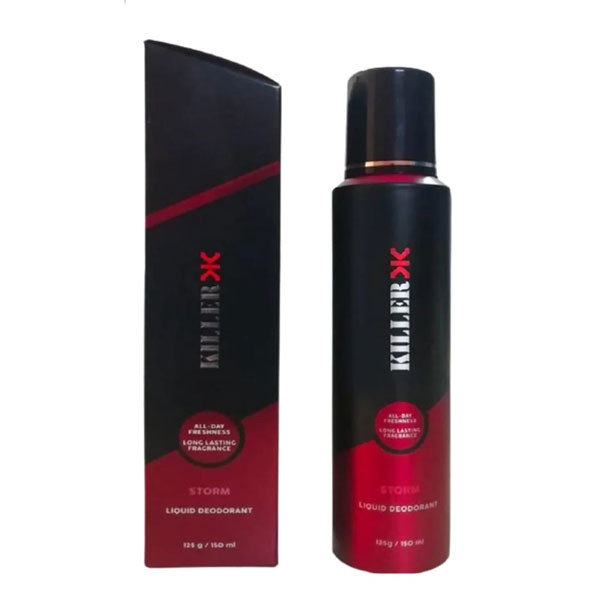 Killer Storm Deodorant Body Spray for Men – Long-Lasting Fragrance (150ml)