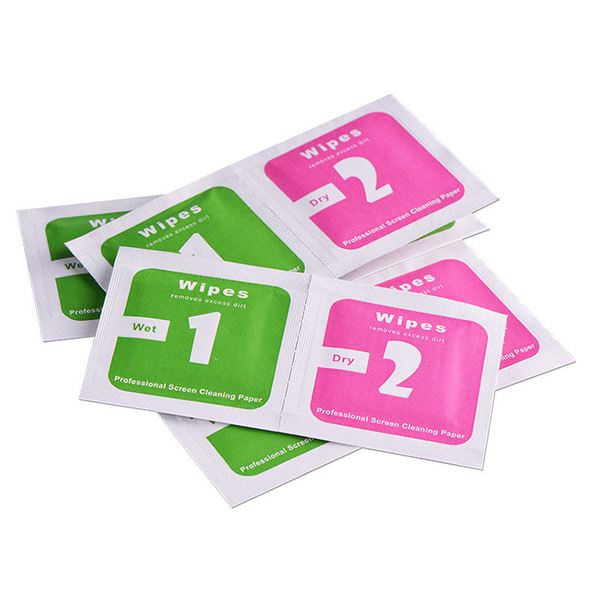 Alcohol Bag 1 2 Wet Wet Bag Mobile Phone Cleaning Bag Alcohol Cotton Mobile Phone Film Toolbag Screen Cleaning Set