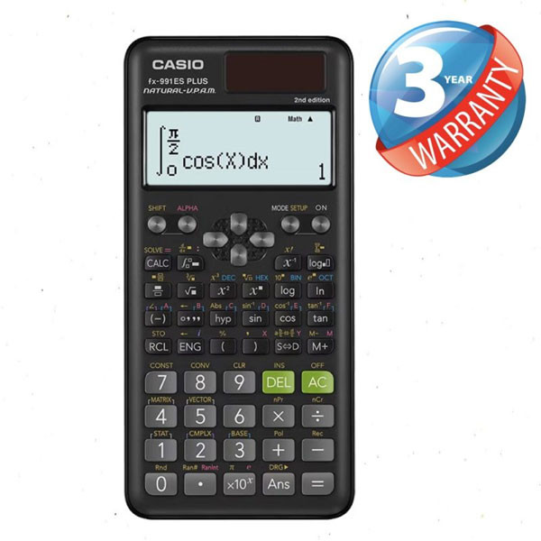 Casio Fx-991ES Plus-2 (2nd Edition) Calculator – 3 Years Warranty