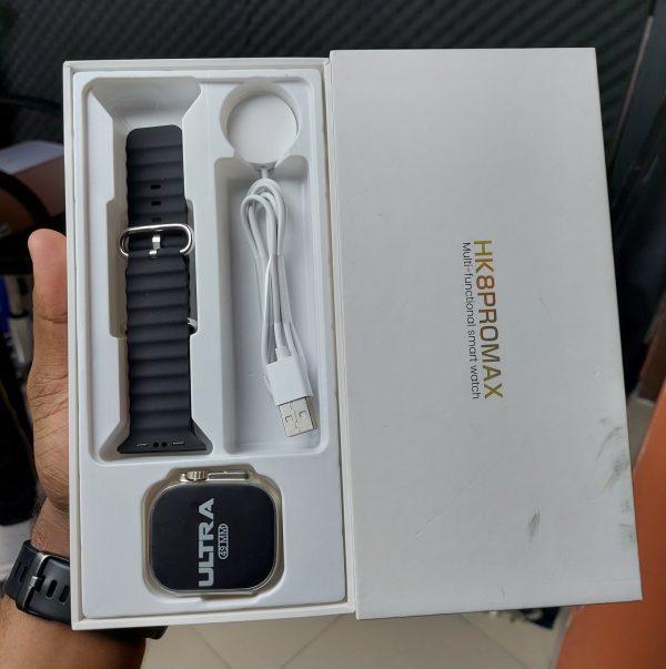 HK8 Pro Max Ultra AMOLED Display Smart Watch – Black Color