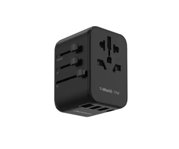 MOMAX 1-WORLD 17W UNIVERSAL TRAVEL ADAPTER (UA12)