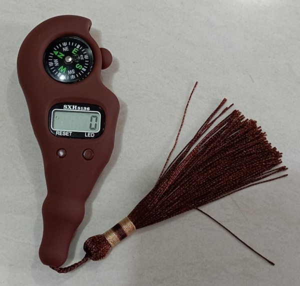 Digital Tasbih Electronic Rosary Tally Counter with Compass Tassel Led Light Finger Game Toy Manual Reset Decompress Relax Tool