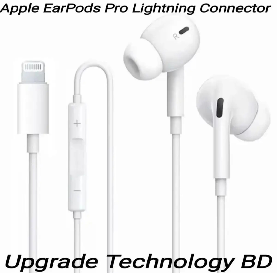 Apple Lightning Stereo Ear-Pods Pro Earphones Microphone Included Remote Control Volume Control HIFI Heavy Bass In-Ear Earphones