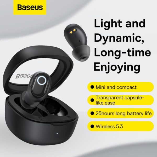 Baseus Bowei WM02 True Wireless Earphone – Black