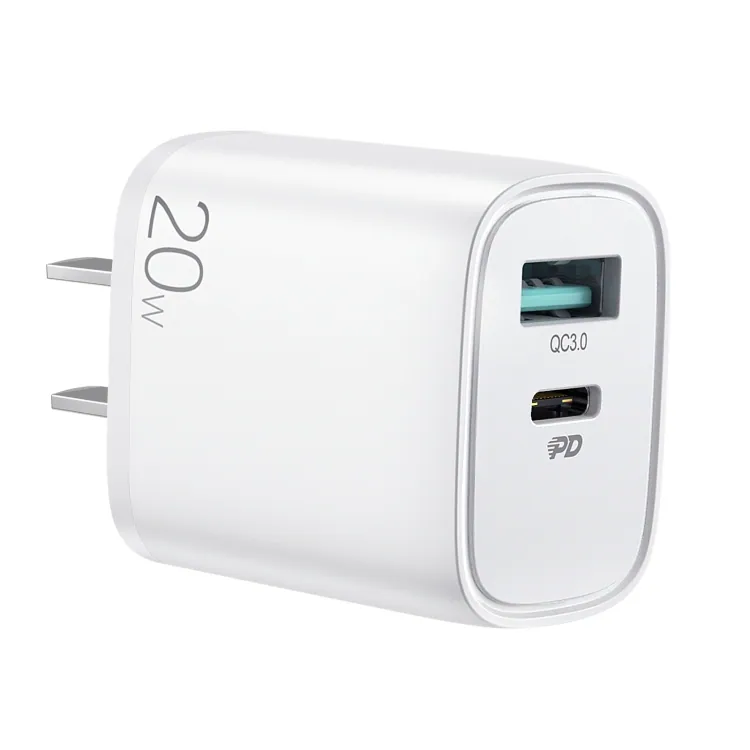Joyroom L-QP205 20W Dual-Port Fast Wall Charger – PD & QC3.0 Quick Charging Adapter