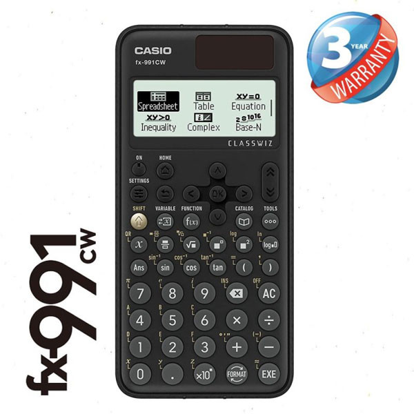 CASIO FX-991CW Scientific Calculator – Advanced Functions & 3-Year Warranty